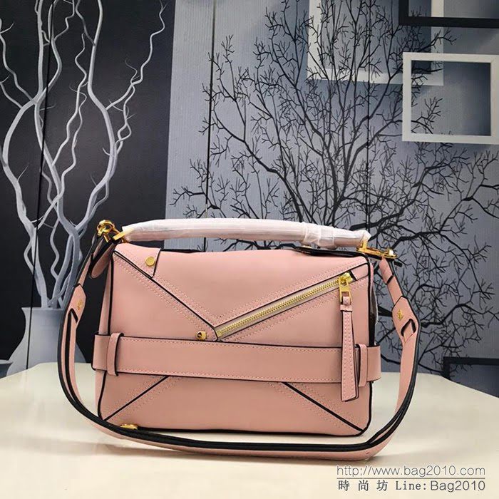 LOEWE羅意威 幾何拼色 原單品質 火遍全世界熱銷款puzzle bag 01137 可折疊 手提肩背斜挎包  jdl1005